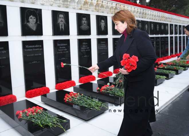 Азербайджанский народ чтит светлую память жертв трагедии 20 Января Азербайджан Баку 20 января 2023
